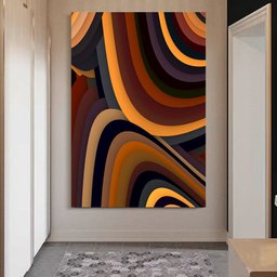 Quadro Decorativo Abstrato, Tela em Canvas  ideal para e Sala , Quarto e Hall de entrada (100x70 cm) - 2