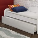 Ver imagem 1 de Cama Auxiliar Infantil com Rodízios 7010 Branco