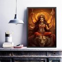 Ver imagem 2 de Quadro Decorativo Maa Durga 24x18cm:madeira Branca