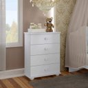 Ver imagem 1 de Cômoda de Bebê 4 Gavetas 2031 Baby Branco