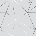 Ver imagem 3 de Papel de Parede Adesivo Zara Cinza Prata Geométrico Rolo 5m