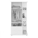 Ver imagem 3 de Guarda-Roupa Infantil com Cantoneira 2 Portas 2 Gavetas Bege/Branco
