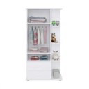 Ver imagem 2 de Guarda-Roupa Infantil com Cantoneira 2 Portas 2 Gavetas Branco