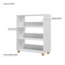 Ver imagem 3 de Estante Montessoriana 4 Prateleiras Branco - Olivar Móveis