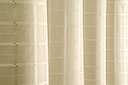 Ver imagem 3 de Cortina Voil xadrez Luxo com Forro Blackout PVC Palha 2,50M x 2,20M 100% Corta Luz com Ilhós Cromado