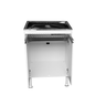 Balcão Lavação 100% Mdf Branco Bp com Tanque Inox 46 Litros - 4