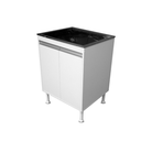 Ver imagem 2 de Balcão Lavação 100% Mdf Branco Bp com Tanque Inox 46 Litros
