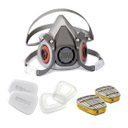 Ver imagem 1 de Kit Respirador Semi-facial 6200 3m (respirador + 2 Cartuchos 6003 + 2 Filtro 5n11 + 2 Retentores)