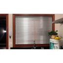 Ver imagem 3 de Persiana Horizontal - 1,40m larg x 1,40m alt - Alumínio 25mm - Cor: Prata - Comando Esquerdo