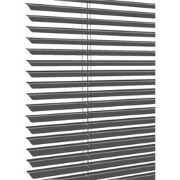Persiana Horizontal - 1,40m larg x 1,40m alt - Alumínio 25mm - Cor: Preto - Comando Esquerdo - 2