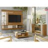 Sala Completa Bancada Suspensa, Aparador e Mesa de Centro Wild Supreme Naturale/Off White -PR Móveis - 2
