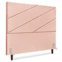 Ver imagem 1 de Cabeceira Casal 140 Cm com Frame Cristal Linho Rose Artte
