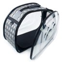 Ver imagem 2 de Bolsa De Transporte Para Pets Cachorro Cão e Gatos Caixa de Transporte - Cinza 42 cm