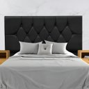 Ver imagem 1 de Cabeceira para Cama Box Estofada Solteirão 100 Cm Suede Madri:preto