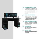 Ver imagem 4 de Mesa Para Computador Gamer Preto Carraro