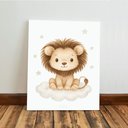 Ver imagem 5 de Kit 3 Quadro Decorativo Animais Fofos Quarto Infantil Bebê Qualidade Premium 40x28cm