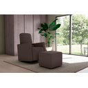 Ver imagem 1 de Poltrona Amamentação Balanço C/puff Annecy Suede Marrom B256 - Matrix