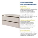 Ver imagem 5 de Gaveteiro 2 Gavetas 87cm Hera CabeCasa MadeiraOriginals Off White/Cream