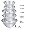 Conjunto de Bowl 5 Pçs Inox Class Home 24 22 20cm - 1