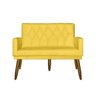 Namoradeira Decorativa Isabella Suede Amarela My Shop Móveis - 1