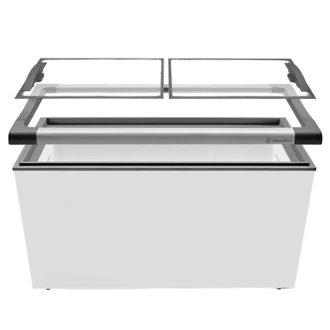 Freezer Horizontal Tampa De Vidro Para Sorvetes E Congelados 180 Litros Nf20lcb - Metalfrio