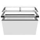 Ver imagem 1 de Freezer Horizontal Nf40 Tampa De Vidro Para Sorvetes E Congelados 388 Litros - Metalfrio