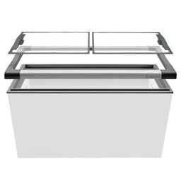 Freezer Horizontal Nf40 Tampa De Vidro Para Sorvetes E Congelados 388 Litros - Metalfrio - 1