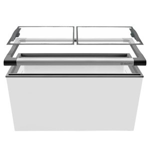 Freezer Horizontal Nf40 Tampa De Vidro Para Sorvetes E Congelados 388 Litros - Metalfrio