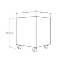 Ver imagem 4 de Mesa C/ 2 Baú Organizador de Brinquedos P/ Quarto de Criança Branco