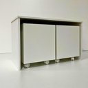 Ver imagem 5 de Mesa C/ 2 Baú Organizador de Brinquedos P/ Quarto de Criança Branco