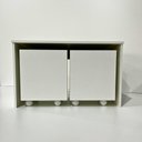 Ver imagem 2 de Mesa C/ 2 Baú Organizador de Brinquedos P/ Quarto de Criança Branco