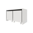 Ver imagem 1 de Mesa C/ 2 Baú Organizador de Brinquedos P/ Quarto de Criança Branco