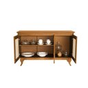Ver imagem 3 de Buffet Aparador Tela 3 Portas Madeira Deltan - Imbuia - Cor: Marrom