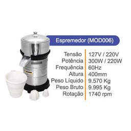 Espremedor Extrator Suco Industrial Total Inox - 2