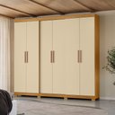 Ver imagem 2 de Roupeiro 240cm 6 Portas 4 Gavetas sem Espelho - Ssx Multicoisas