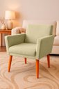 Ver imagem 2 de Poltrona Cadeira para Sala Confortável e Minimalista Paris em Suede