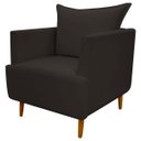 Ver imagem 3 de Kit 2 Poltronas Decorativa para Sala Recepção Escritório Consultório Reforçada Eliza Tecido Suede