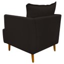 Ver imagem 5 de Kit 2 Poltronas Decorativa para Sala Recepção Escritório Consultório Reforçada Eliza Tecido Suede