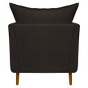 Ver imagem 6 de Kit 2 Poltronas Decorativa para Sala Recepção Escritório Consultório Reforçada Eliza Tecido Suede