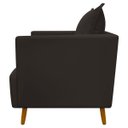Ver imagem 4 de Kit 2 Poltronas Decorativa para Sala Recepção Escritório Consultório Reforçada Eliza Tecido Suede