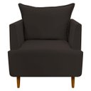 Ver imagem 2 de Kit 2 Poltronas Decorativa para Sala Recepção Escritório Consultório Reforçada Eliza Tecido Suede