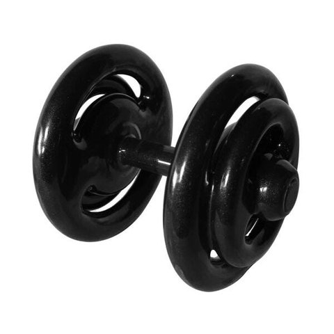 Dumbbell Emborrachado Treinamento Funcional Academia 16Kg