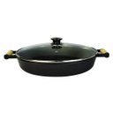 Ver imagem 1 de Frigideira Ferro Fundido 2 Alças Tampa Vidro Santana 36cm