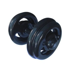 Dumbbell Emborrachado Treinamento Funcional Academia 20Kg