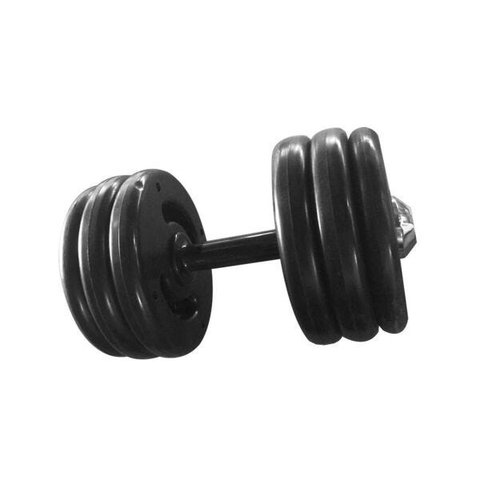 Dumbbell Injetado Pegada Emborrachada Academia Fitness 16kg