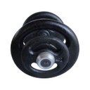 Ver imagem 2 de Dumbbell Pintado Pegada Emborrachada Academia Fitness 14kg