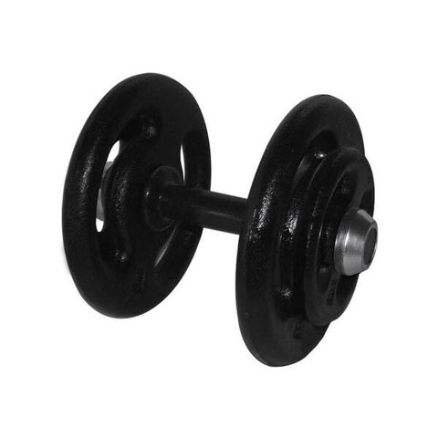 Dumbbell Pintado Pegada Emborrachada Academia Fitness 14kg