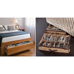 Sapateira Flexível Organizador de Sapatos Ziper C/12 Espaços - 3