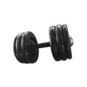 Ver imagem 1 de Dumbell Injetado Pegada Emborrachada Academia Fitness 20kg