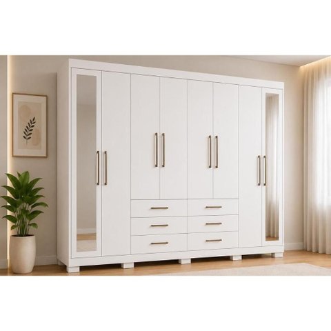 Guarda Roupa 8 Portas 2ESP 6g Pé Master S. Andirá Bran